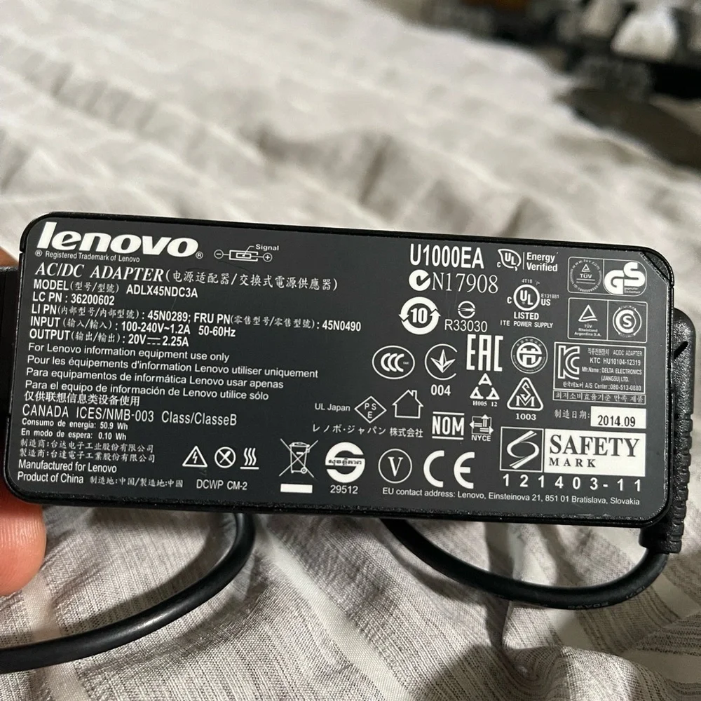 Lenovo laptop charger